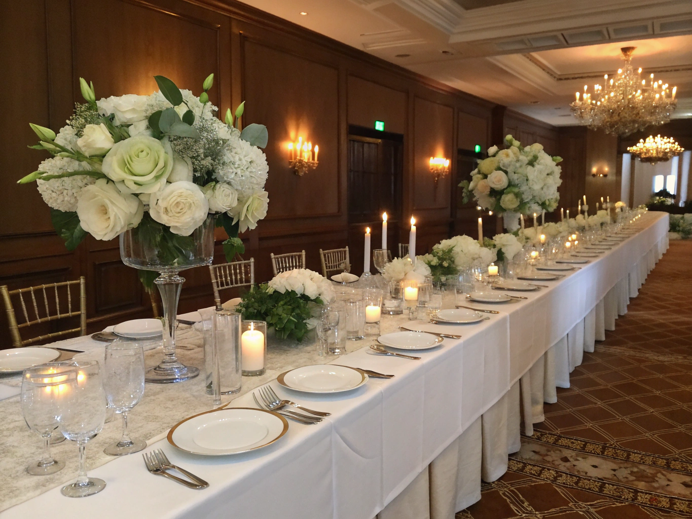 Luxury Table Setting with Amethyst Accents